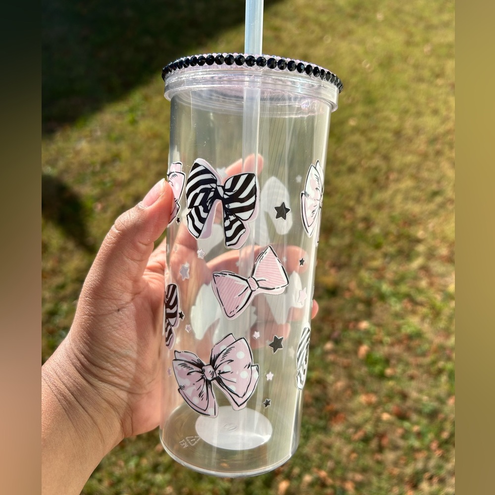 Black and pink bows 20oz Tumbler